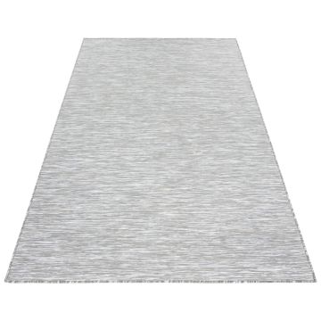 Mambo tapis extérieur/intérieur tissé plat rectangle 80x150cm taupe