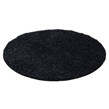 Life Shaggy tapis poils longs rond Ø 160cm anthracite