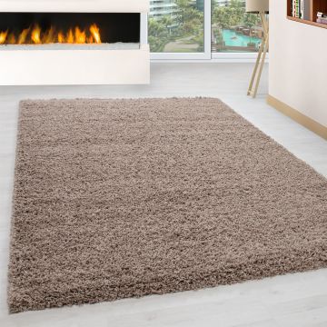 Life Shaggy tapis poils longs rectangle 300x400cm beige