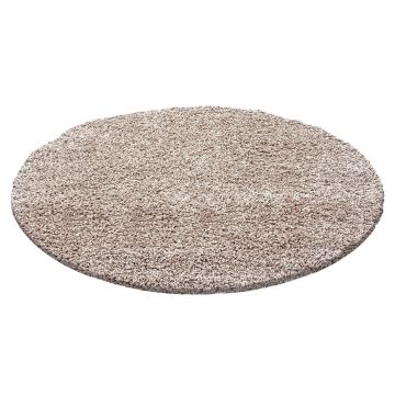 Life Shaggy tapis poils longs rond Ø 160cm beige