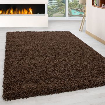 Life Shaggy tapis poils longs coureur 100x200cm brun