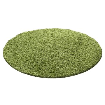 Life Shaggy tapis poils longs rond Ø 200cm vert