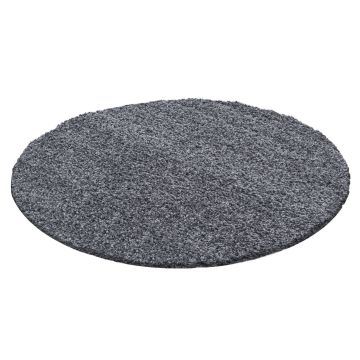 Life Shaggy tapis poils longs rond Ø 200cm gris