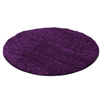 Life Shaggy tapis poils longs rond Ø 200cm lilas