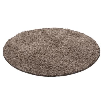 Life Shaggy tapis poils longs rond Ø 200cm moka