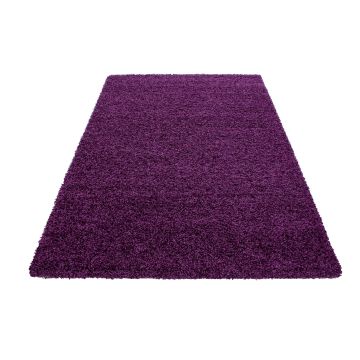 Dream Shaggy tapis poils longs rectangle 65x130cm lilas