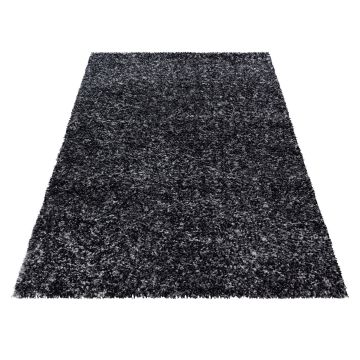 Enjoy Shaggy tapis poils longs rectangle 140x200cm anthracite