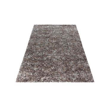 Enjoy Shaggy tapis poils longs rectangle 140x200cm beige