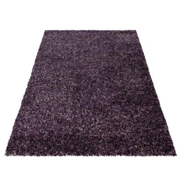 Enjoy Shaggy tapis poils longs rectangle 140x200cm lilas