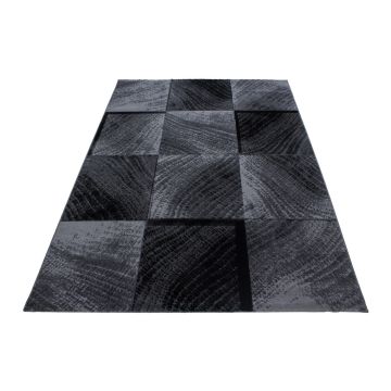 Plus Blok tapis poils ras rectangle 160x230cm noir