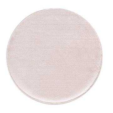 Catwalk antidérapant tapis poils ras rond Ø 160cm beige