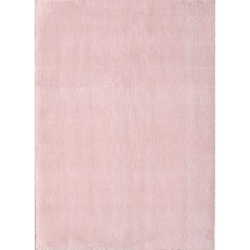 Catwalk antidérapant tapis poils ras rectangle 240x340cm rose