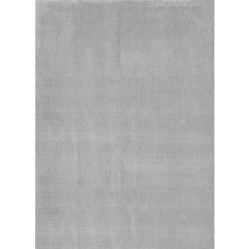 Catwalk antidérapant tapis poils ras rectangle 240x340cm argent