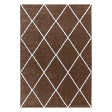 Rio Diago tapis poils longs rectangle 120x170cm cuivré