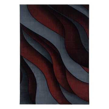 Costa Golf tapis poils ras rectangle 140x200cm rouge