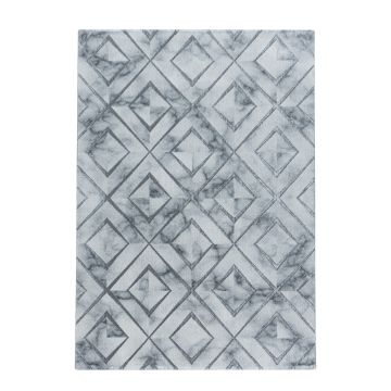 Naxos Rhamnous W tapis poils ras coureur 80x250cm argent