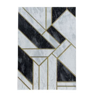 Naxos Kera tapis poils ras rectangle 240x340cm or