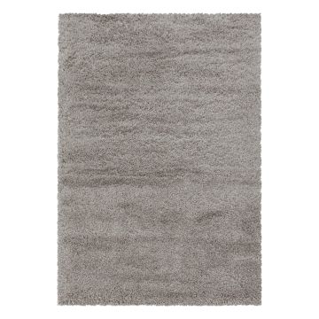 Fluffy Shaggy tapis poils longs rectangle 160x230cm beige