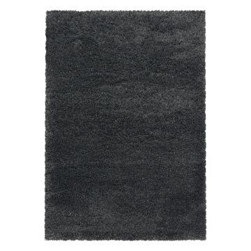 Fluffy Shaggy tapis poils longs rectangle 60x110cm gris