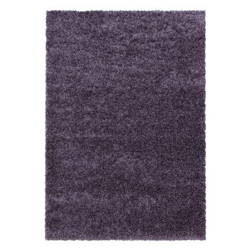 Sydney Shaggy tapis poils longs rectangle 300x400cm violet