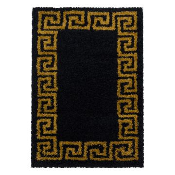 Hera Shaggy tapis poils longs rectangle 80x150cm or