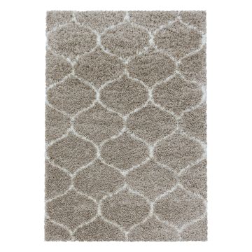 Salsa Shaggy tapis poils longs rectangle 160x230cm beige