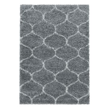 Salsa Shaggy tapis poils longs rectangle 280x370cm gris