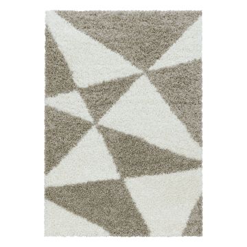 Tango Shaggy tapis poils longs rectangle 280x370cm beige