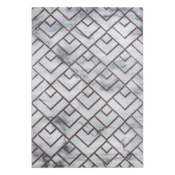 Naxos Parallel W tapis poils ras coureur 80x250cm bronze