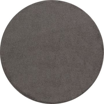 Ata tapis poils ras rond Ø 120cm moka