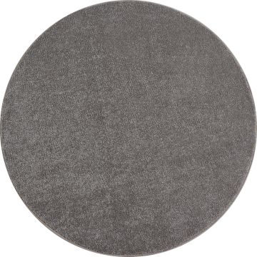 Ata tapis poils ras rond Ø 120cm beige