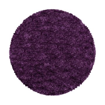 Fluffy Shaggy tapis poils longs rond Ø 80cm lilas