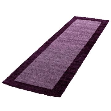 Life Shaggy Ombre tapis poils longs coureur 80x250cm lilas