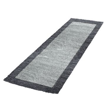 Life Shaggy Ombre tapis poils longs coureur 80x250cm gris