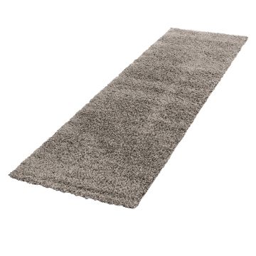 Life Shaggy tapis poils longs coureur 80x250cm taupe