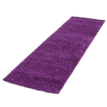 Life Shaggy tapis poils longs coureur 80x250cm lilas