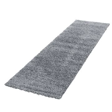 Life Shaggy tapis poils longs coureur 80x250cm gris clair