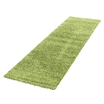 Life Shaggy tapis poils longs coureur 80x250cm vert