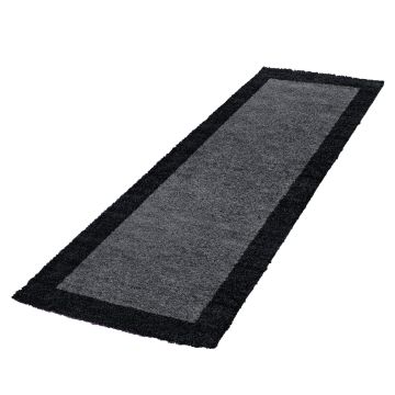 Life Shaggy Ombre tapis poils longs coureur 80x250cm anthracite