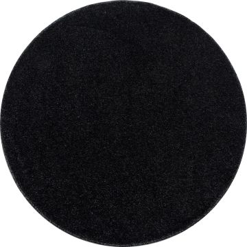 Ata tapis poils ras rond Ø 120cm anthracite