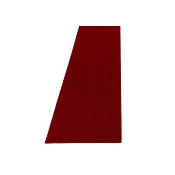 Ata tapis poils ras coureur 80x250cm rouge