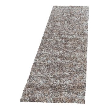 Enjoy Shaggy tapis poils longs coureur 80x250cm beige