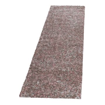 Enjoy Shaggy tapis poils longs coureur 80x250cm rose