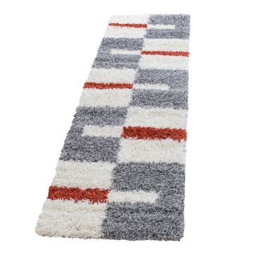 Gala Shaggy tapis poils longs coureur 80x250cm terra