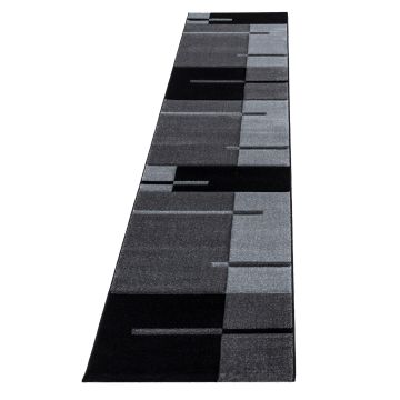 Hawaii Bande tapis poils ras coureur 80x300cm gris