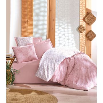 Minimal housse de couette 200x220cm coton renforcé best rose