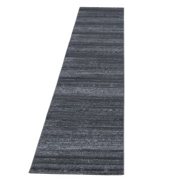 Plus tapis poils ras coureur 80x300cm gris