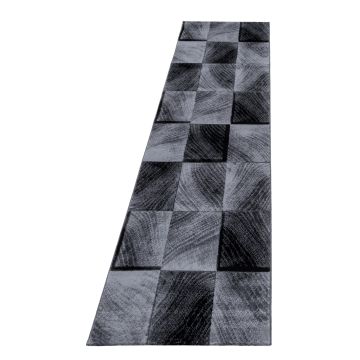 Plus Blok tapis poils ras coureur 80x300cm noir