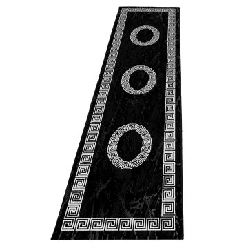 Plus Laby tapis poils ras coureur 80x300cm noir