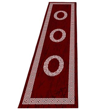 Plus Laby tapis poils ras coureur 80x300cm rouge